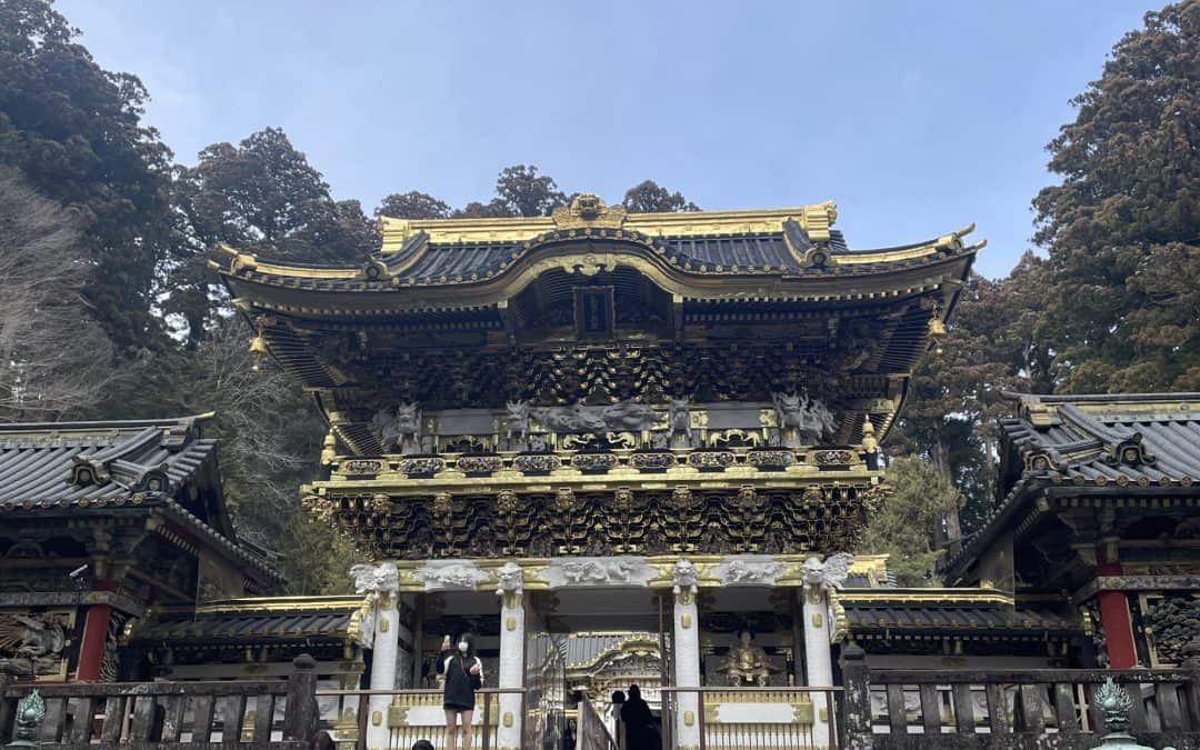 Shrine, eating on the floor, and cocktails